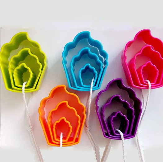 "Bio Dough" - Fun Trio Cupcake Dough Cutters