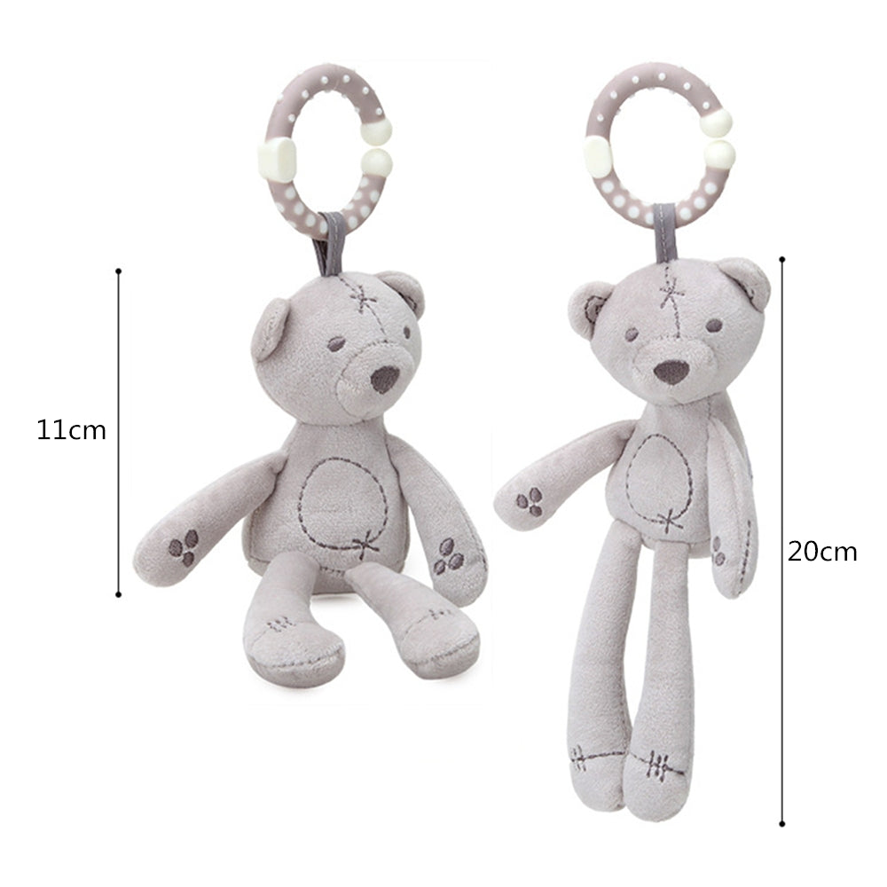 "Plush Hanging Rattles" - Bear