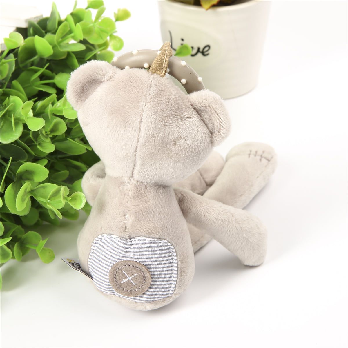 "Plush Hanging Rattles" - Bear
