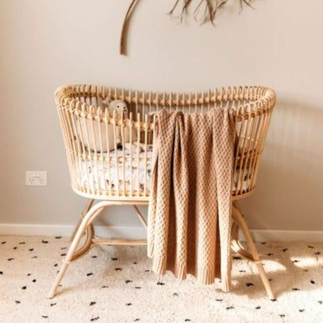 "Snuggle Hunny" - Diamond Knit Baby Blanket