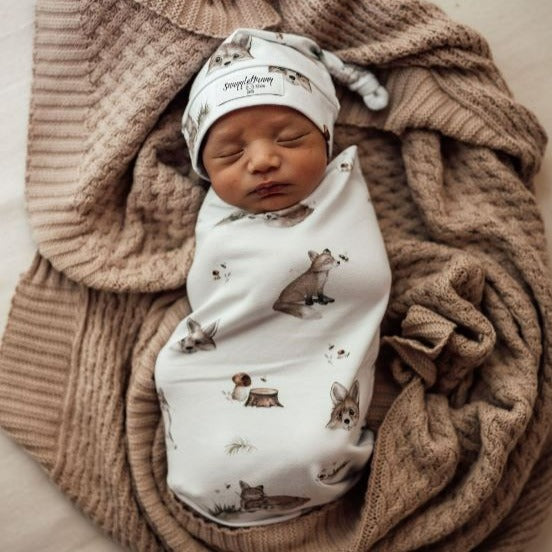 "Snuggle Hunny" - Diamond Knit Baby Blanket