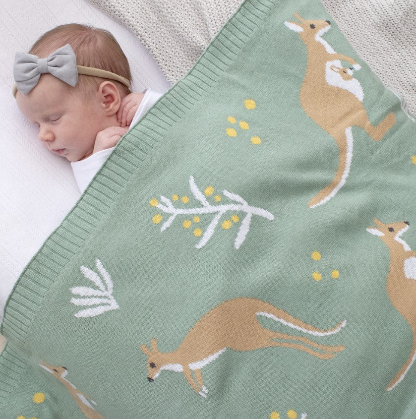 "The Living Textiles Company" - Australiana Baby Blankets