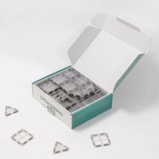 "MNTL - Magnetic Tiles" - Luxury Set - 120 Pieces - Transparent