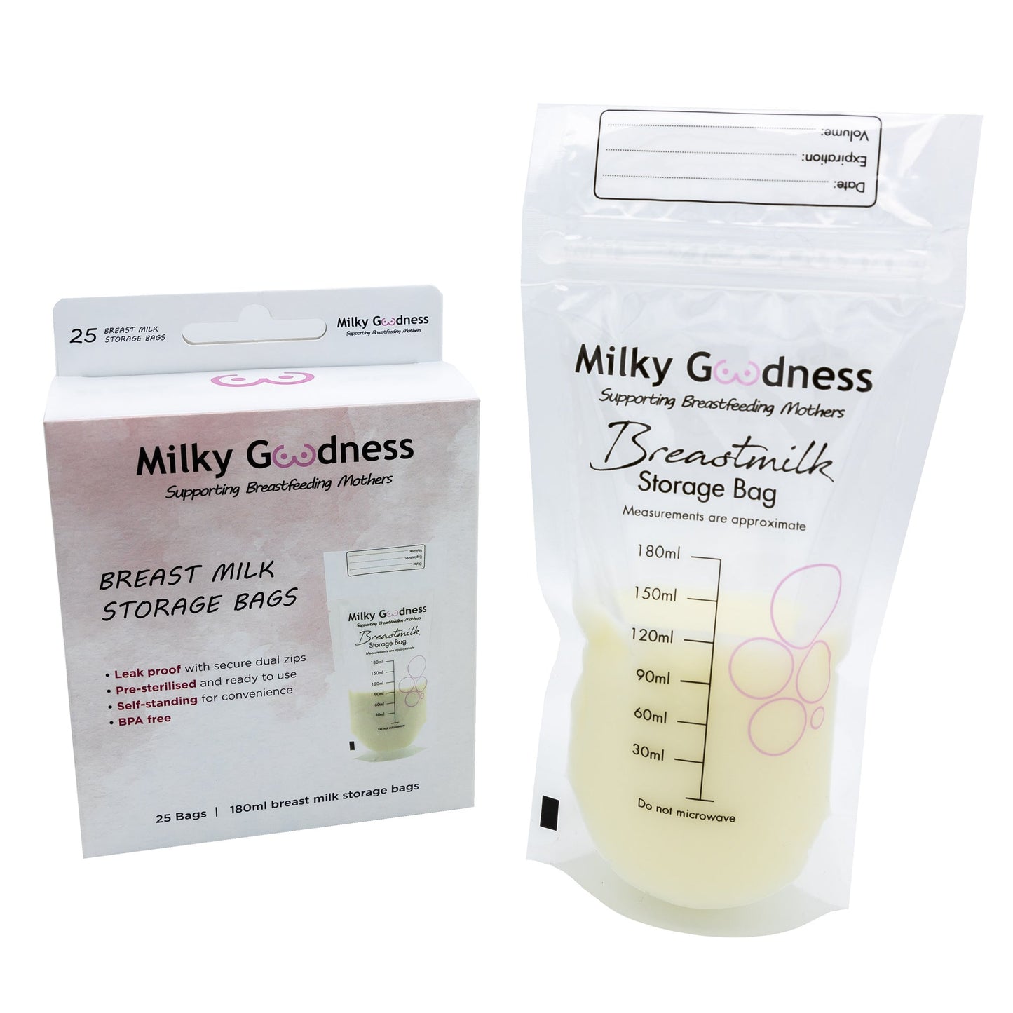 "Milky Goodness" - Breast Milk Storage Bags