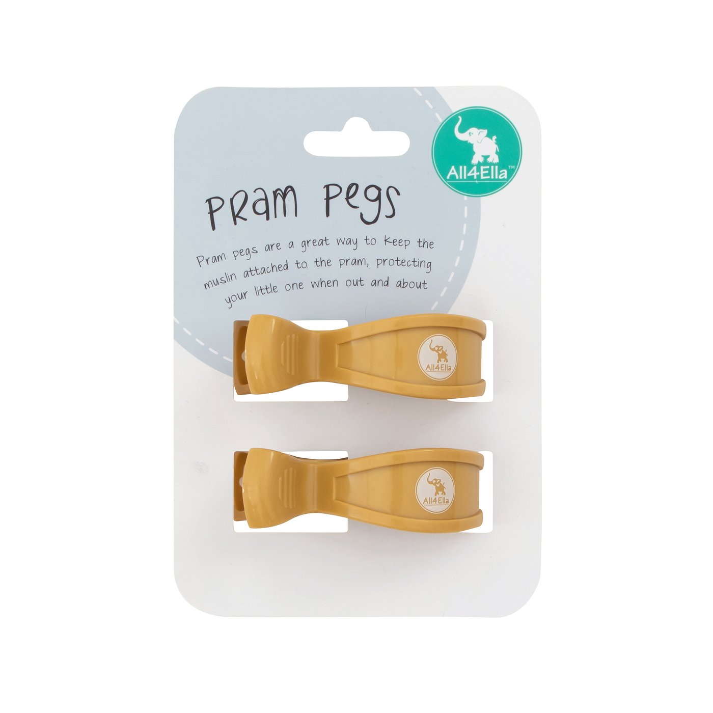 "All4Ella" - Pram Pegs - 2 Pack