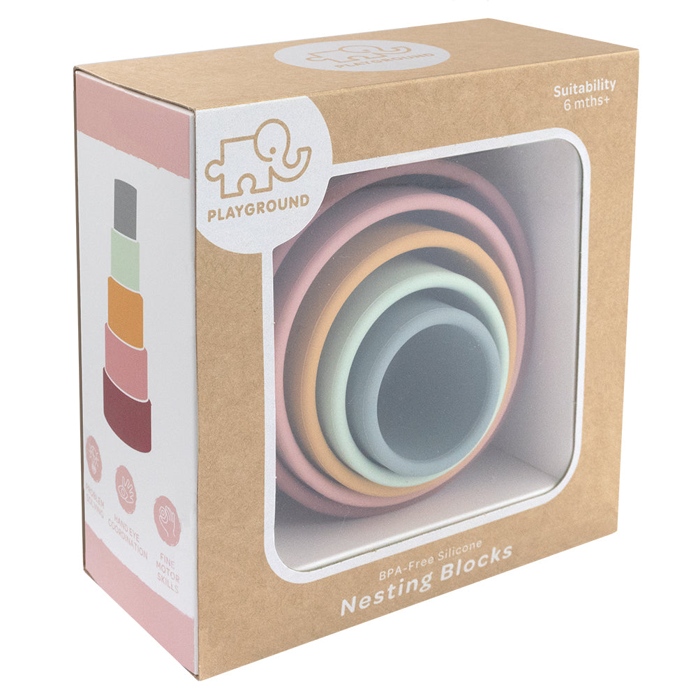 "Playground" - Silicone Nesting Blocks