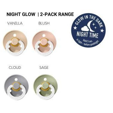 "BIBS" - Colour (Round) NIGHT GLOW Range