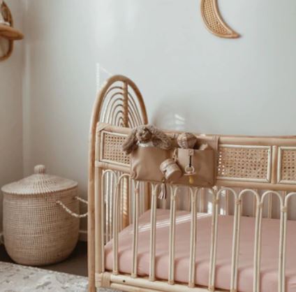"3 Little Crowns" - Vegan Leather Cot Organisers