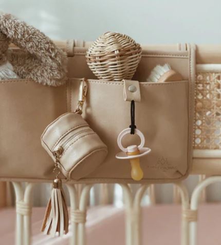 "3 Little Crowns" - Vegan Leather Cot Organisers