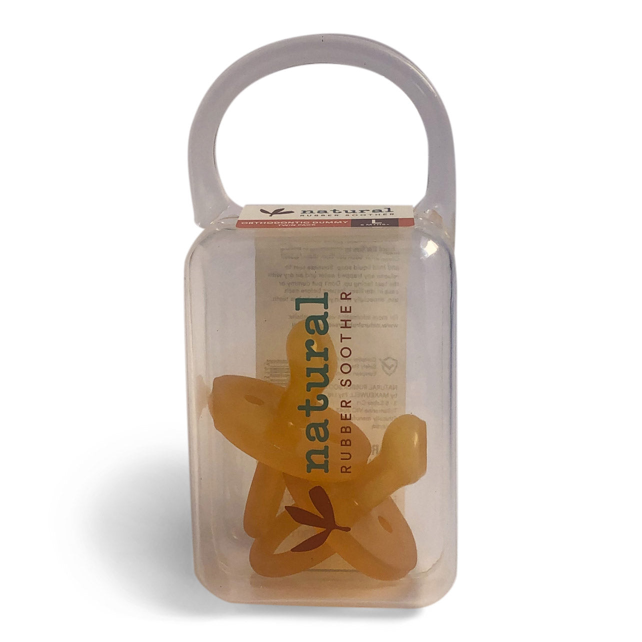 "Natural Rubber Soother" - Orthodontic Shaped - Twin Pack