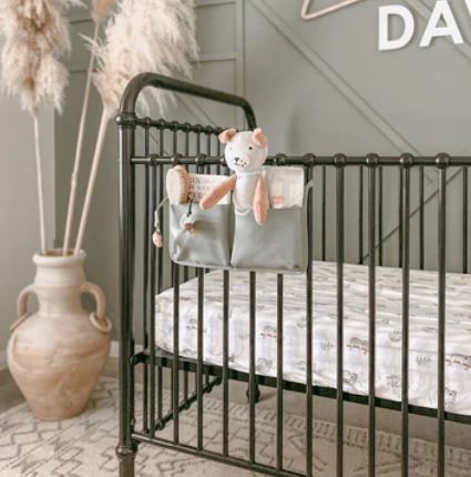 "3 Little Crowns" - Vegan Leather Cot Organisers