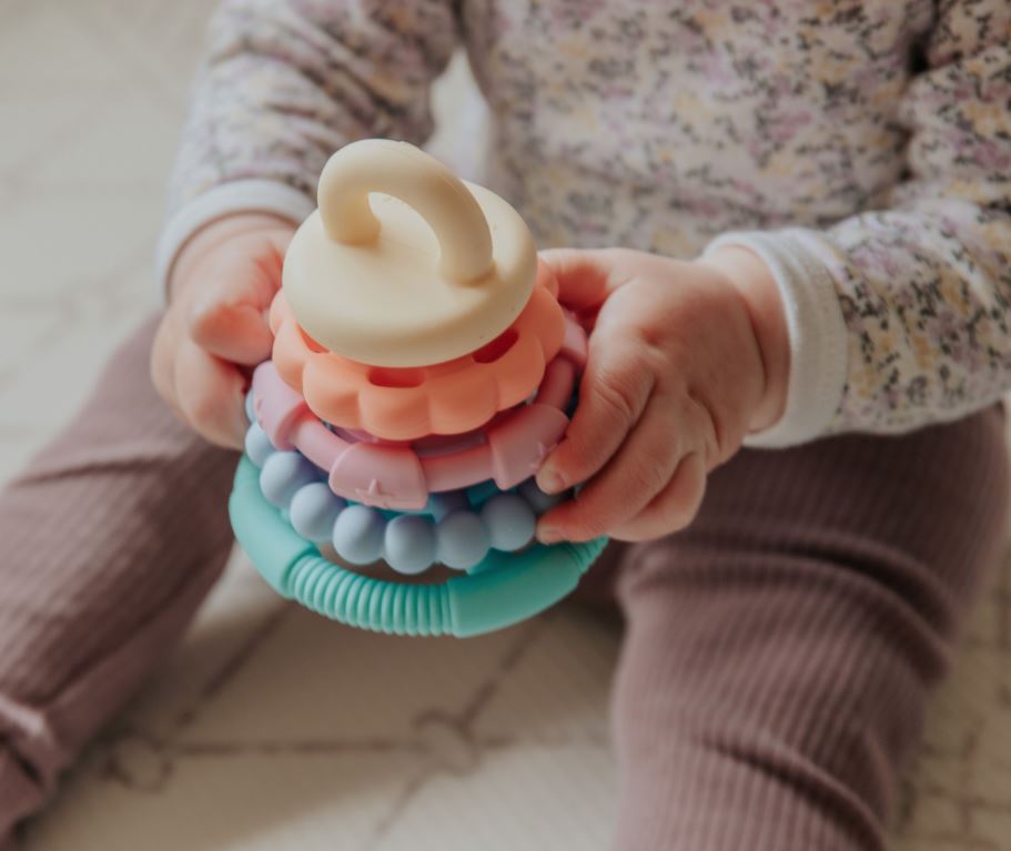 "Jellystone Designs" - Rainbow Stacker & Teething Toy