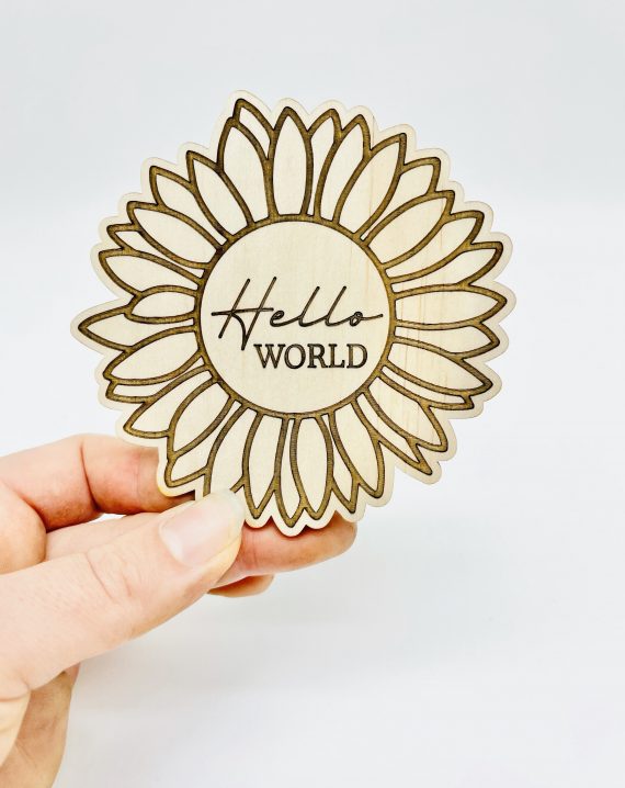 "Timber Tinkers” - Sunflower Milestone Plaques