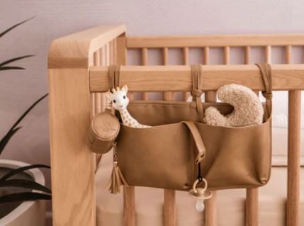 "3 Little Crowns" - Vegan Leather Cot Organisers