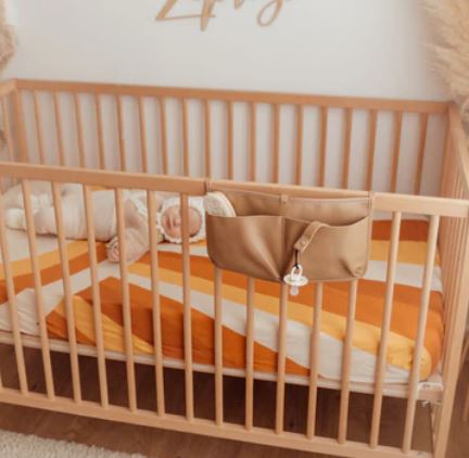 "3 Little Crowns" - Vegan Leather Cot Organisers