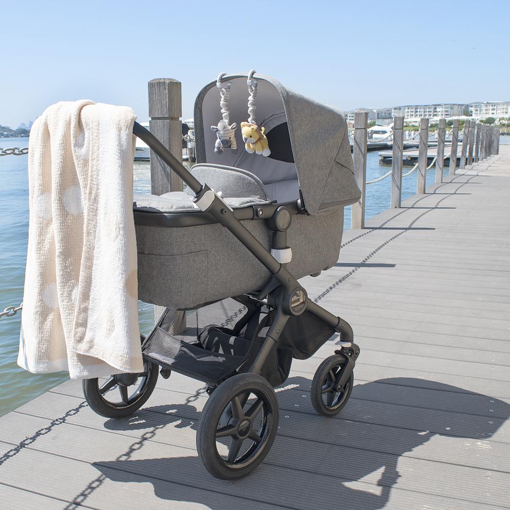 "The Living Textiles Company" - Stroller Toys - Zebra & Lion