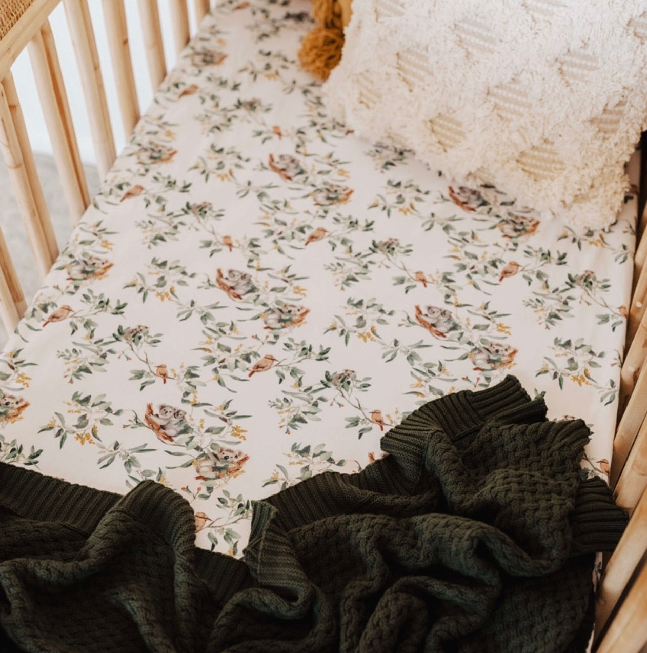 "Snuggle Hunny" - Fitted Cot Sheets