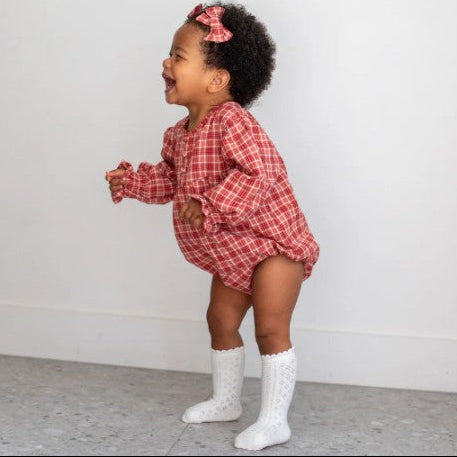 "Christmas" - Ziggy Lou - Lace Socks - Milk