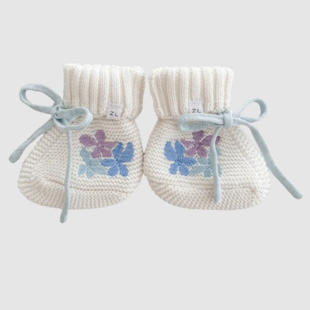 "Ziggy Lou" - Knit Booties - Alaska