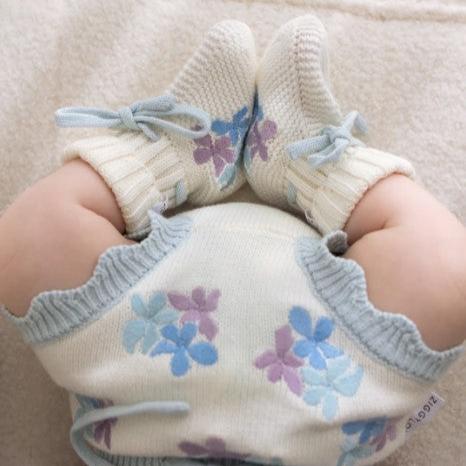 "Ziggy Lou" - Knit Booties - Alaska