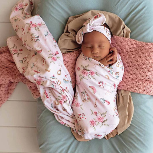 "Snuggle Hunny" - Baby Jersey Wrap Sets
