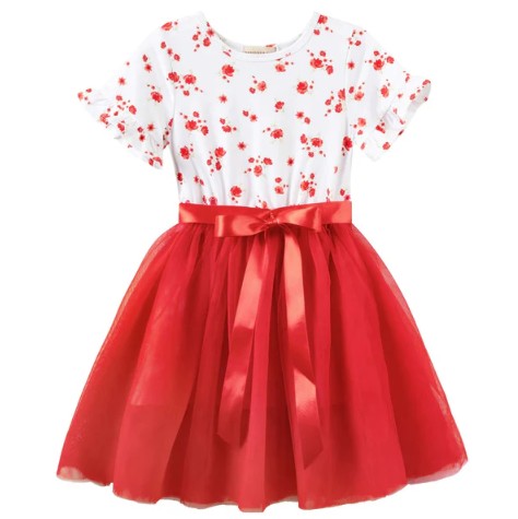 "Christmas” - Designer Kidz - Alyssa Floral Tutu Dress