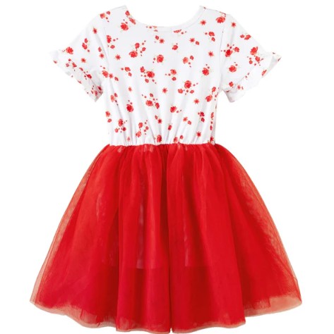 "Christmas” - Designer Kidz - Alyssa Floral Tutu Dress