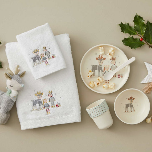 "Christmas" - Bamboo 4 Piece Dinner Set