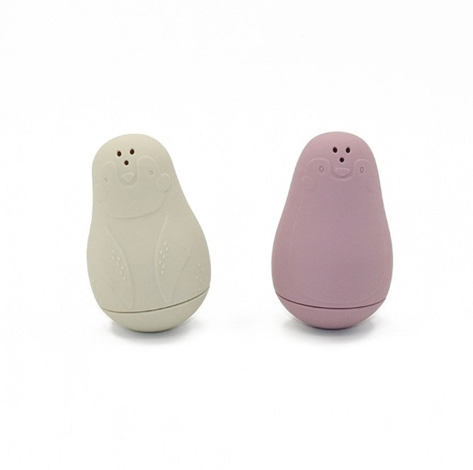 "Playette" - Silicone Bath Wobblers - Penguin 2 Pack