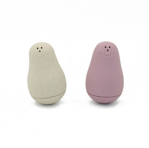 "Playette" - Silicone Bath Wobblers - Penguin 2 Pack