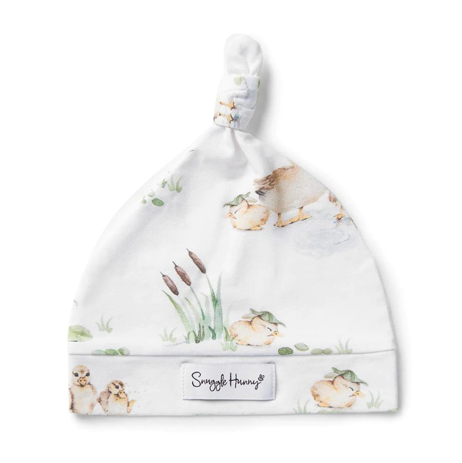 "Snuggle Hunny" - Knotted Baby Beanie
