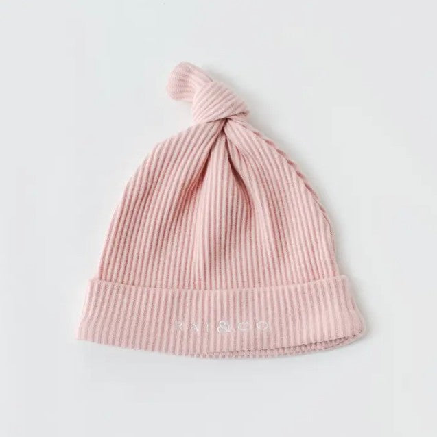 "RAI & CO" - Ribbed Knotted Beanie