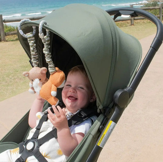 "The Living Textiles Company" - Stroller Toys - Bear & Fox
