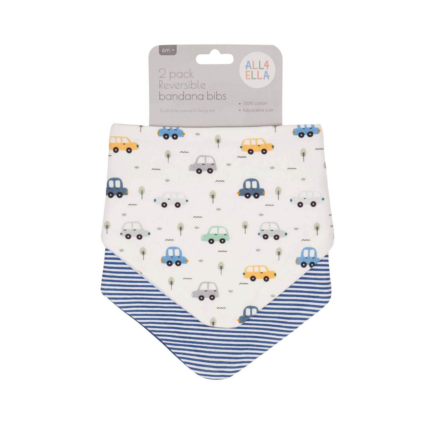 "All4Ella" - Reversible Bandana Bibs