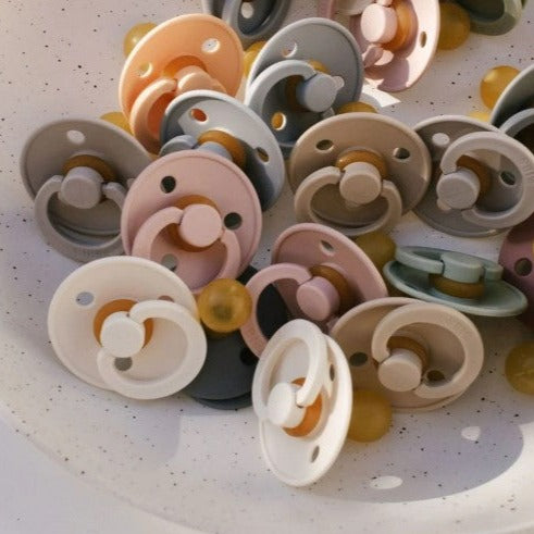 "BIBS" - Colour (Round) Range Pacifiers - Size 2