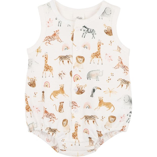 "Bebe" - Billie Print Button Front Bodysuit