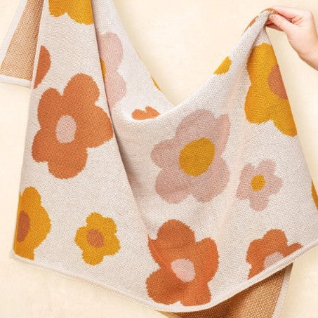"Kiin Baby" - Bloom Cotton Knit Blanket