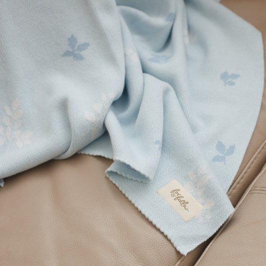 "Fox & Fallow" - Blanket - Bluebell