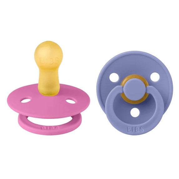 "BIBS" - Colour (Round) Range Pacifiers - Size 1