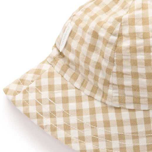 "Purebaby" - Burrito Gingham Sunhat