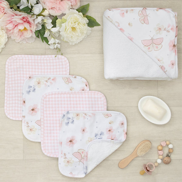 "The Living Textiles Company" - 5pc Baby Bath Gift Sets