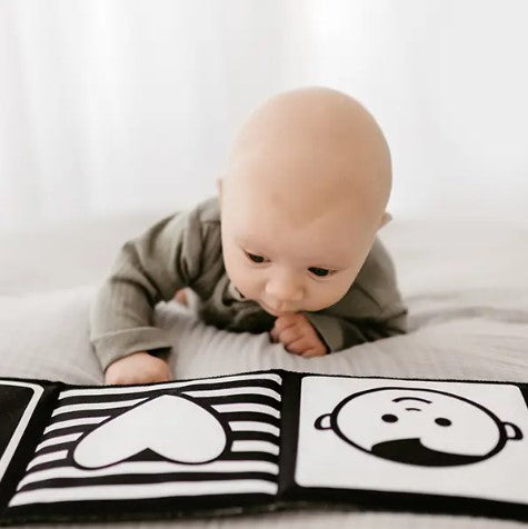 "Mesmerised" - Organic High Contrast Cloth Book