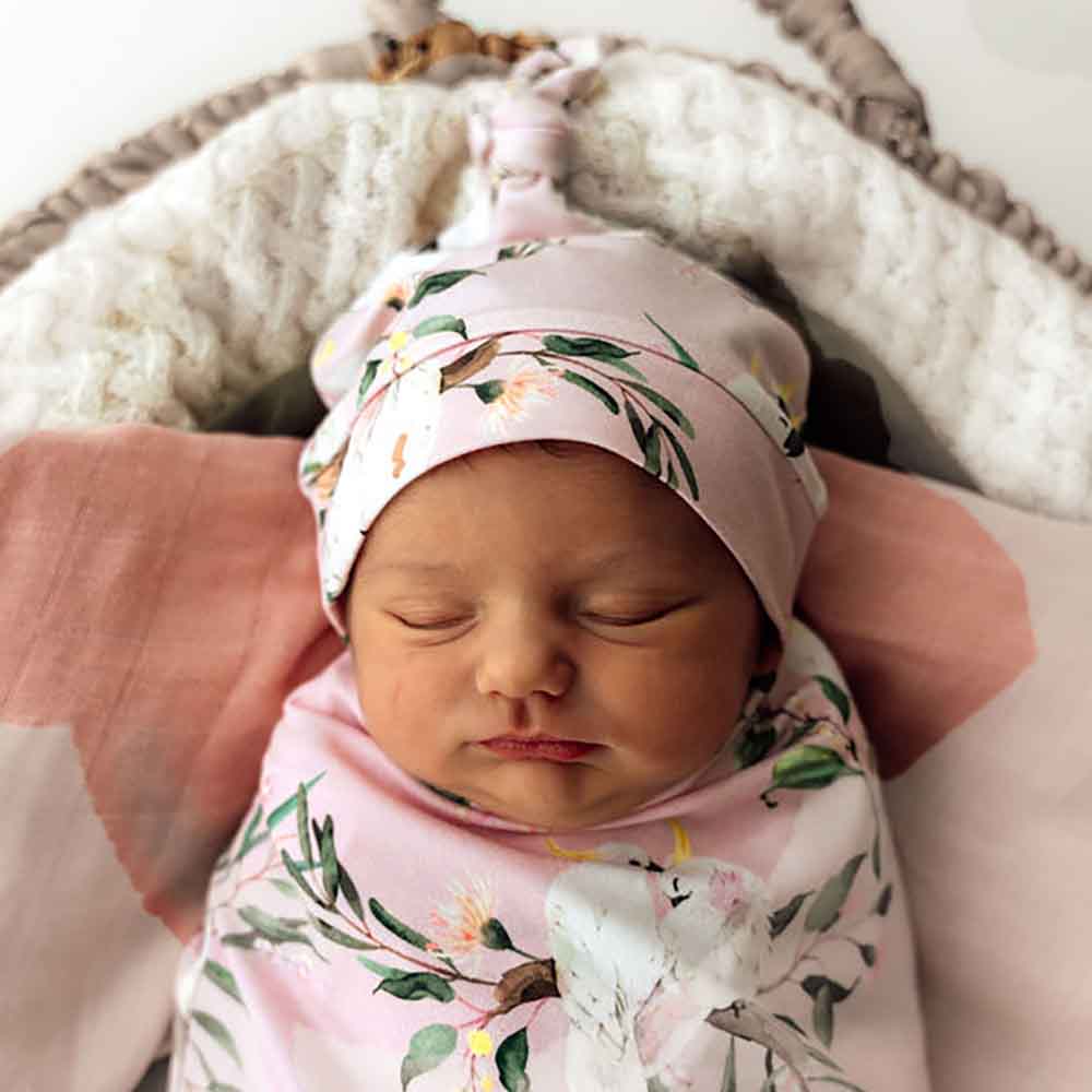 "Snuggle Hunny" - Knotted Baby Beanie