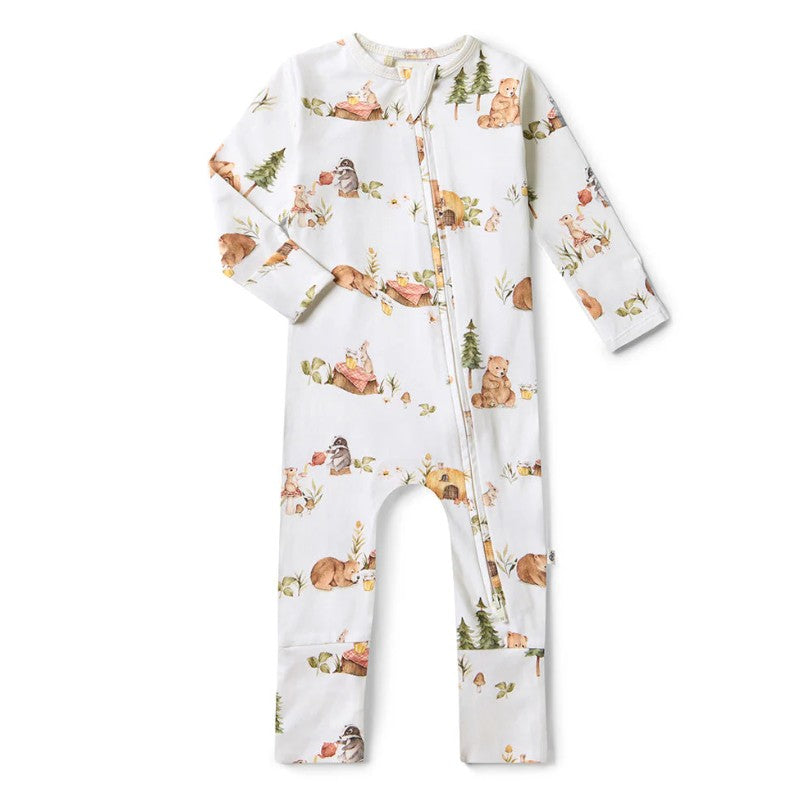 "Snuggle Hunny" - Convertible Snugglesuit - Bears