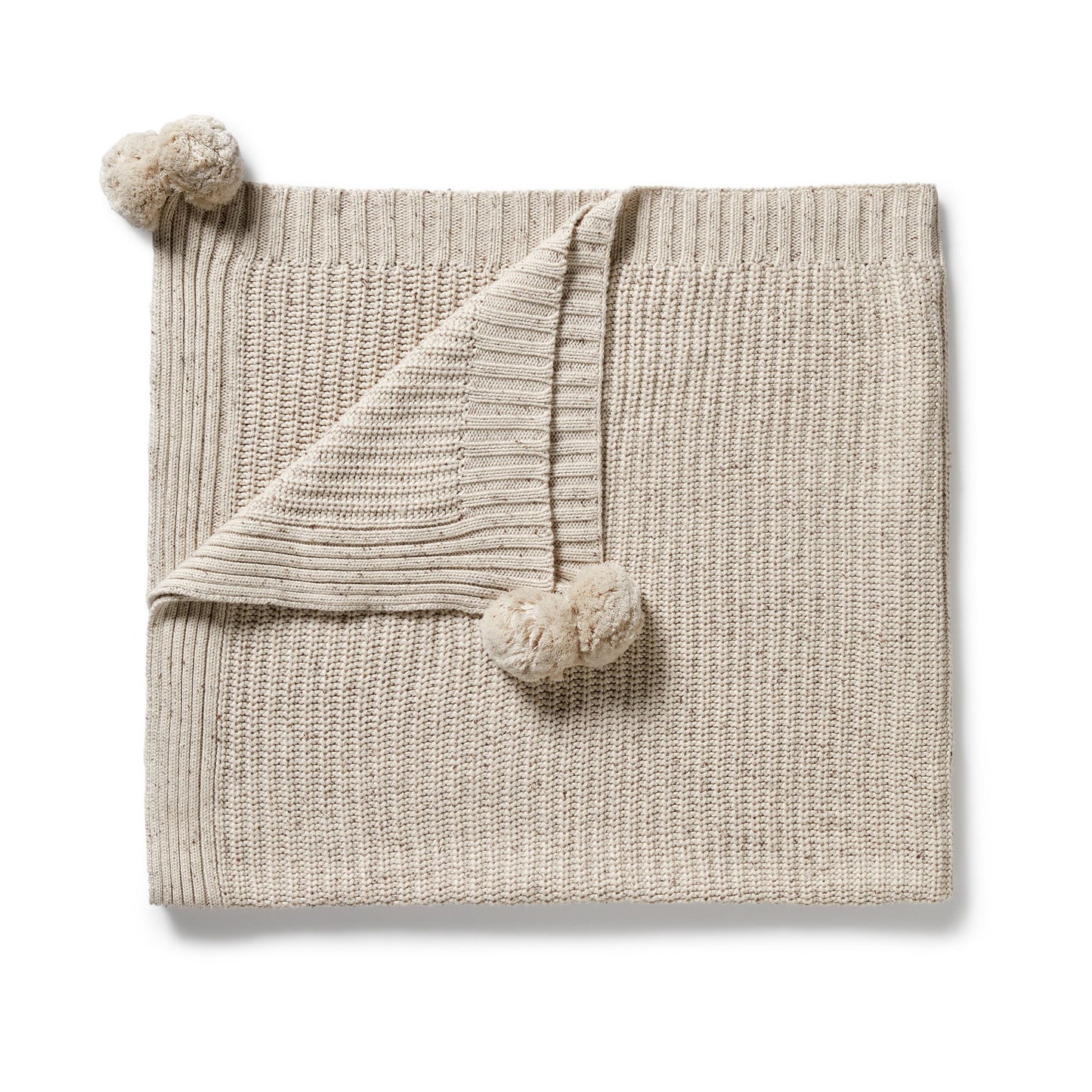 "Wilson & Frenchy" - Organic Knit Blanket - Cookies & Cream