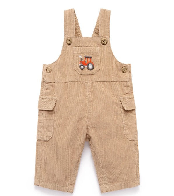 "Purebaby" - Corduroy Overall - Mushroom