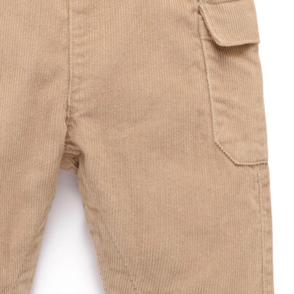 "Purebaby" - Corduroy Overall - Mushroom