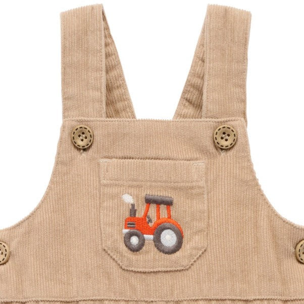 "Purebaby" - Corduroy Overall - Mushroom