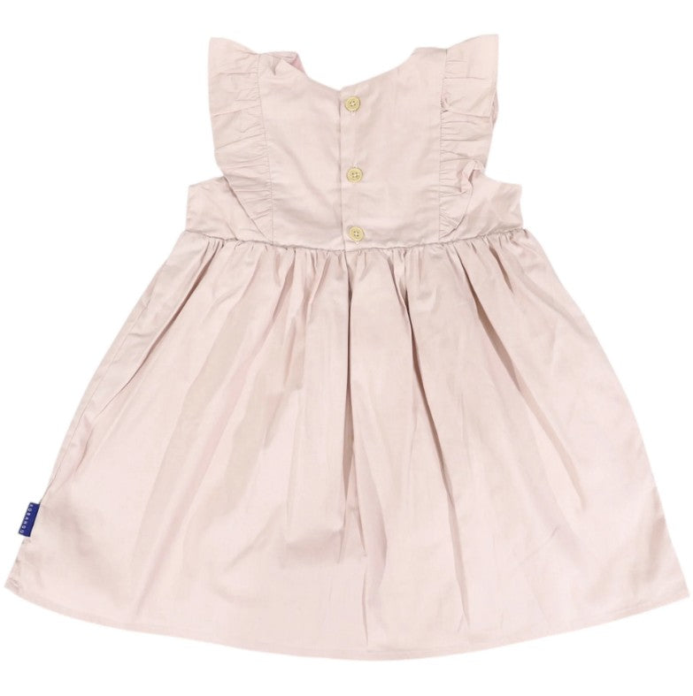"Korango" - Cotton lawn Frill Dress - Dusy Pink