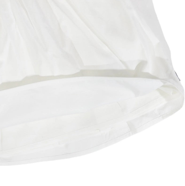 "Korango" - Cotton lawn Frill Dress - White